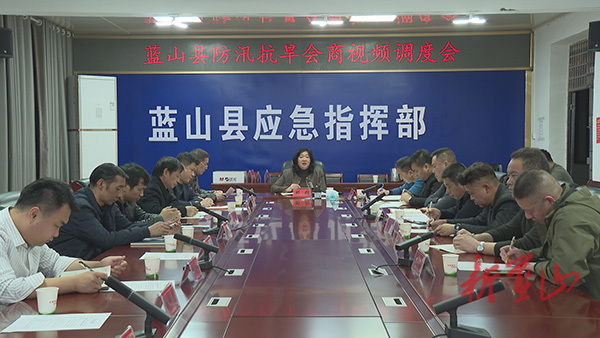 藍(lán)山縣召開(kāi)防汛抗旱會(huì)商視頻調(diào)度會(huì)