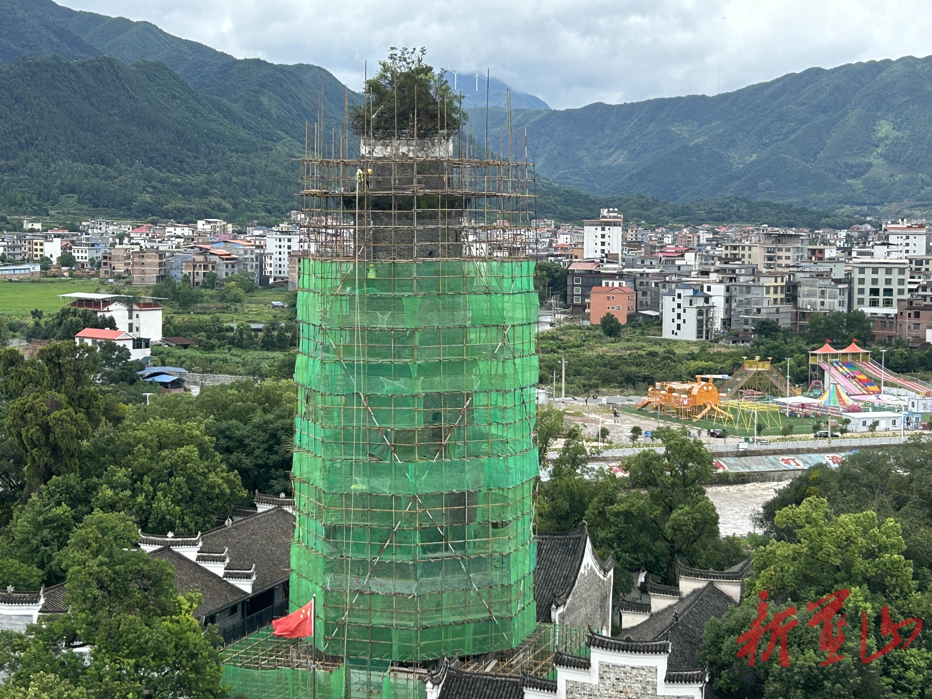 藍(lán)山縣啟動(dòng)塔下寺傳芳塔保護(hù)修繕工程