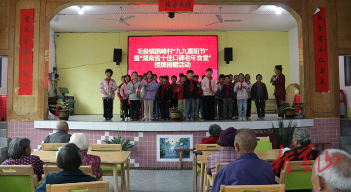蓝山县毛俊镇鹊峰村荣膺“湖南省十佳口碑老年食堂”
