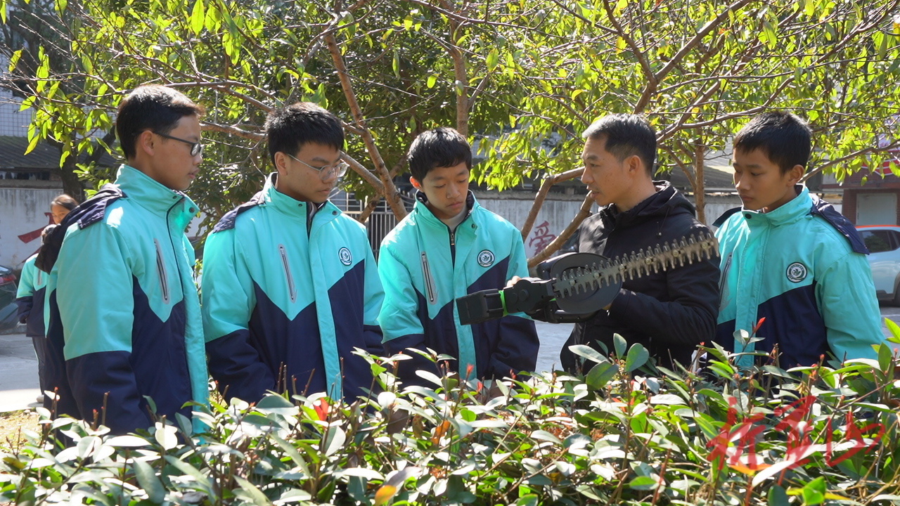 蓝山县湘江源中学：“园艺+心理”助力学生减压赋能