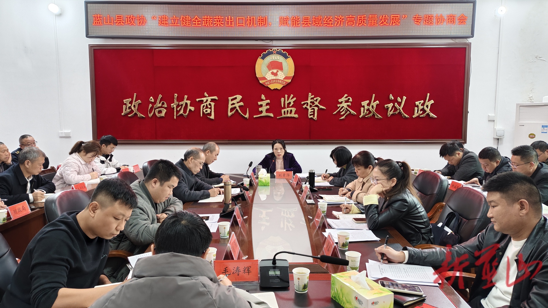 蓝山县政协召开专题协商暨界别协商会