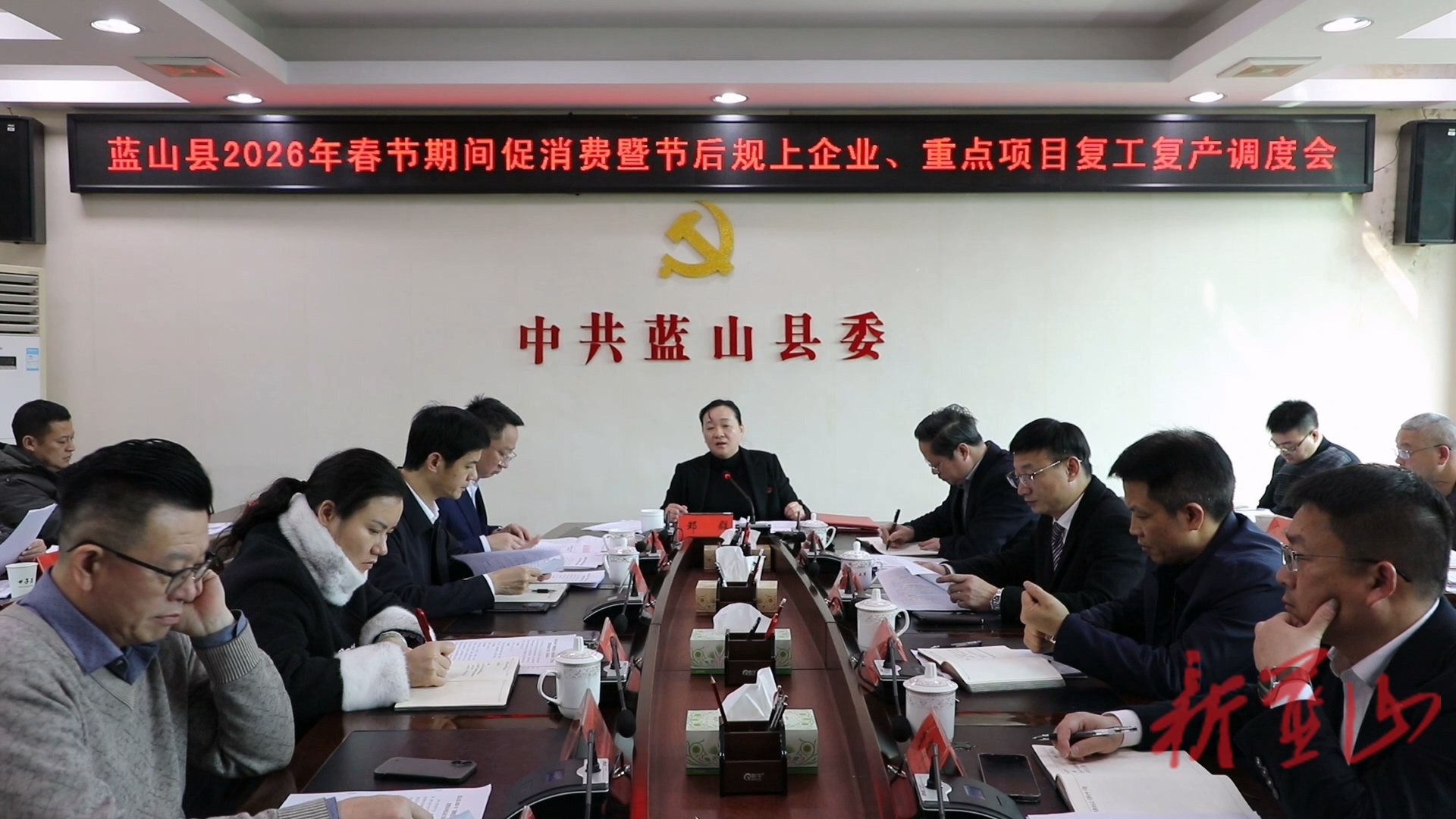 蓝山县召开2026年春节期间促消费暨节后规上企业、重点项目复工复产调度会