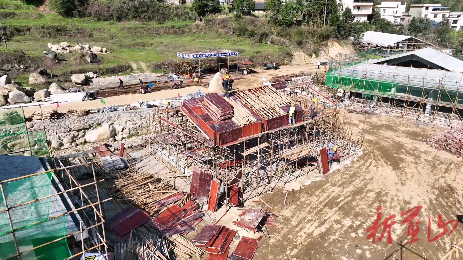 蓝山谷景区：配套设施建设“加速跑”  绘就湘江源头新画卷