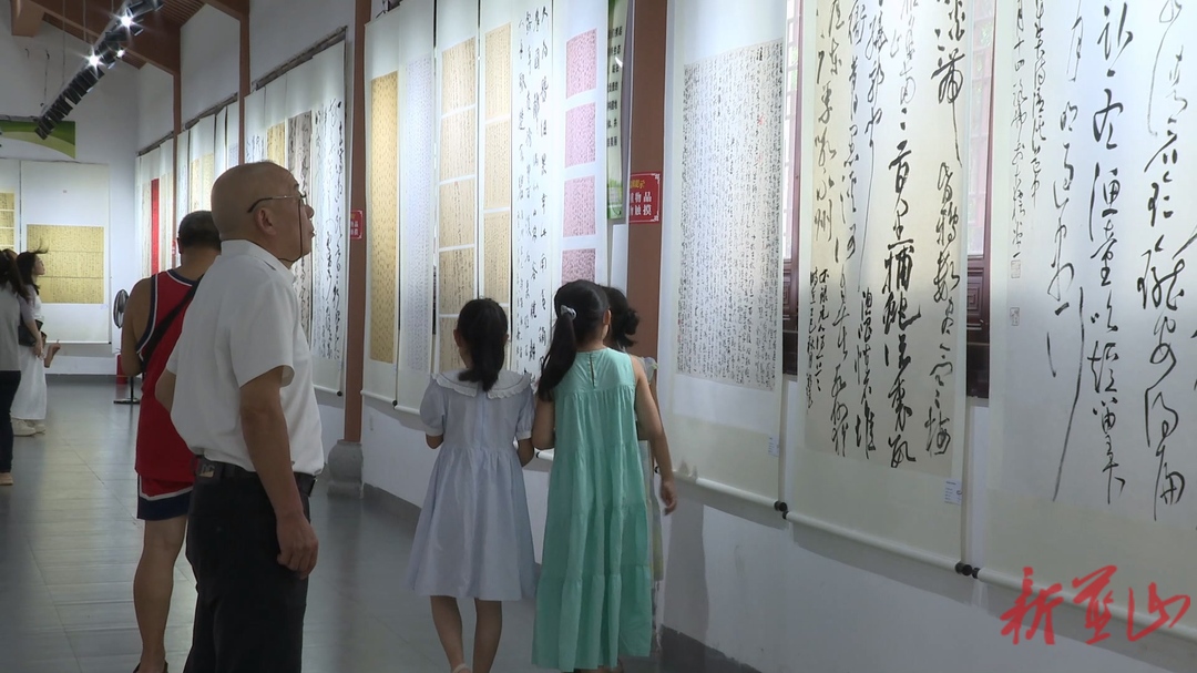 “墨润潇湘·诗画永州”全国行草书作品巡回展蓝山站正式开展