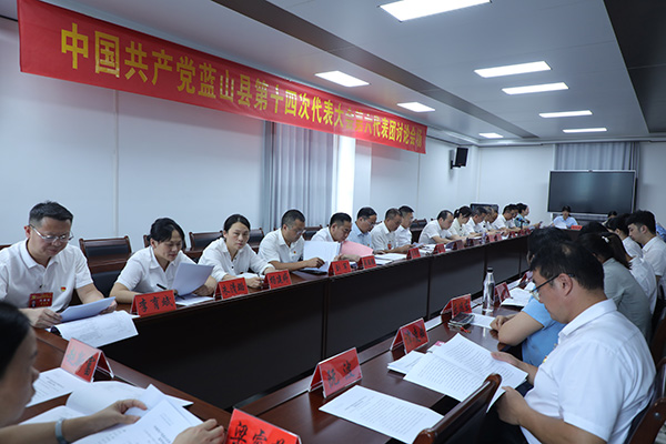 【聚焦党代会】中国共产党蓝山县第十四次代表大会召开各代表团会议