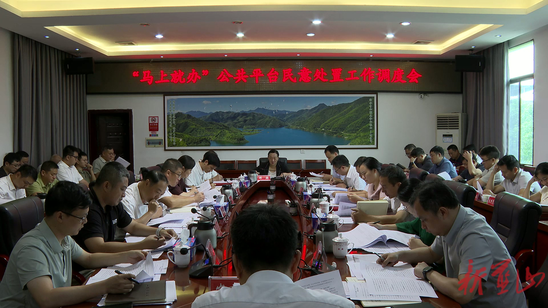 蓝山县召开“马上就办”公共平台民意处置工作调度会