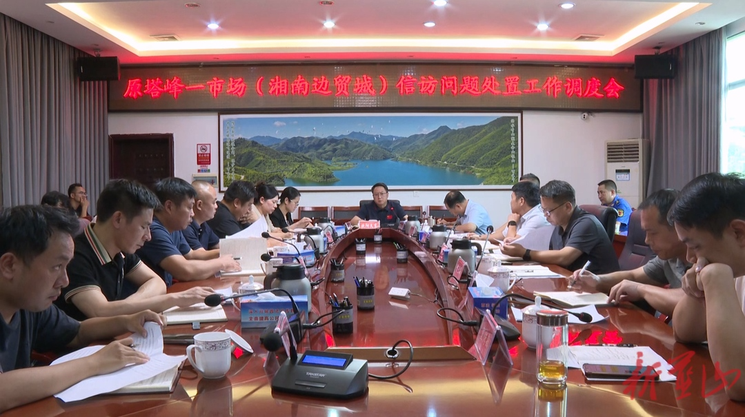 蓝山县召开原塔峰一市场（湘南边贸城）信访问题处置工作调度会