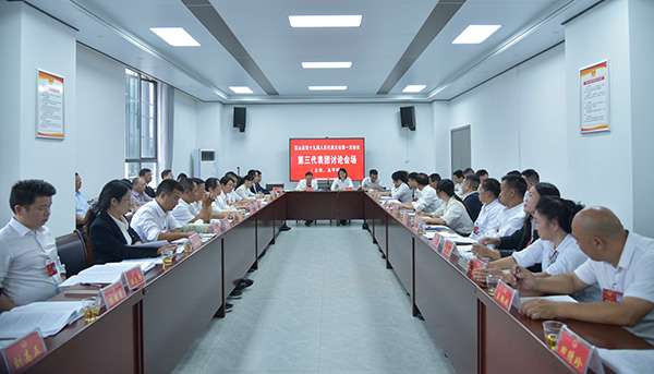 【聚焦两会】蓝山：邓群到第三代表团(土市、太平)参加讨论