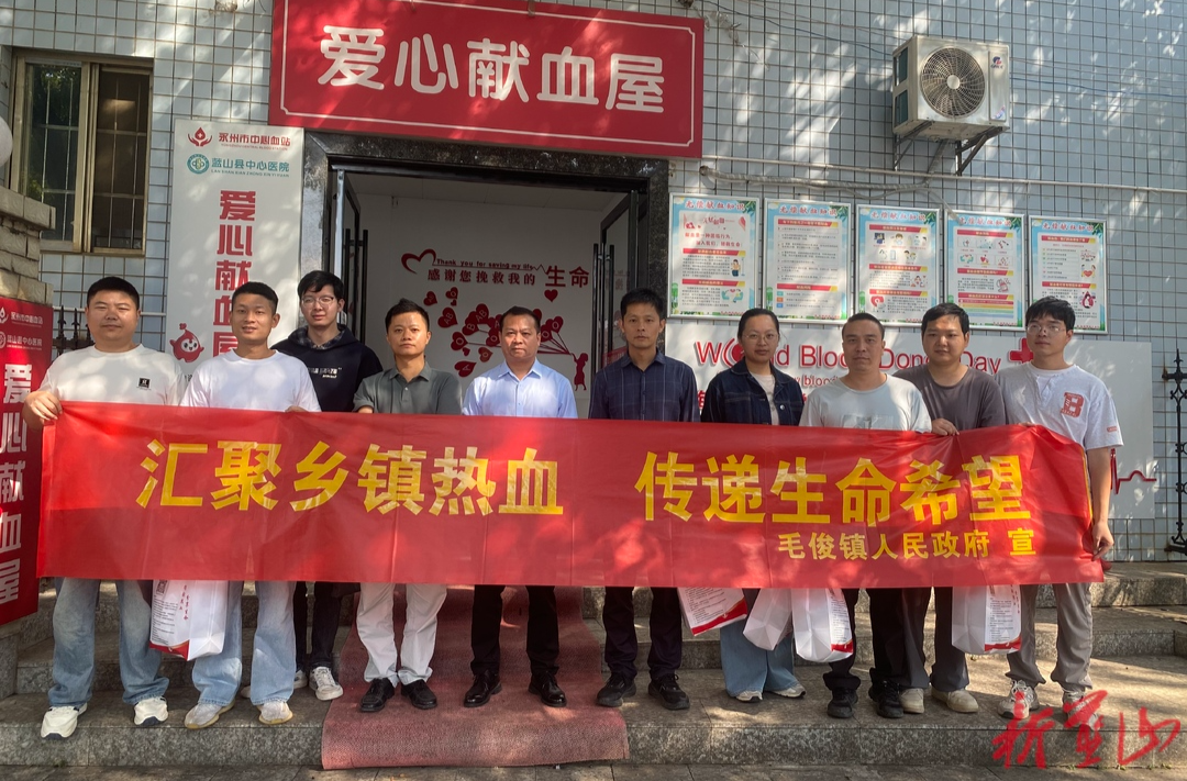 毛俊镇组织镇干部开展无偿献血活动