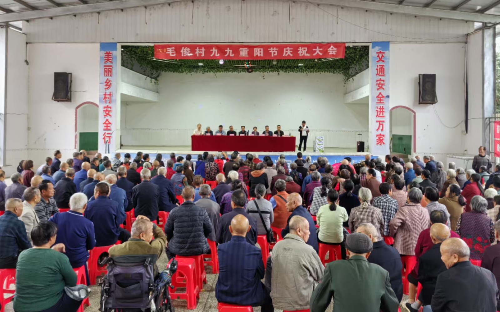 蓝山县老科协：“百姓村”召开重阳节庆祝大会 集中慰问百岁老人