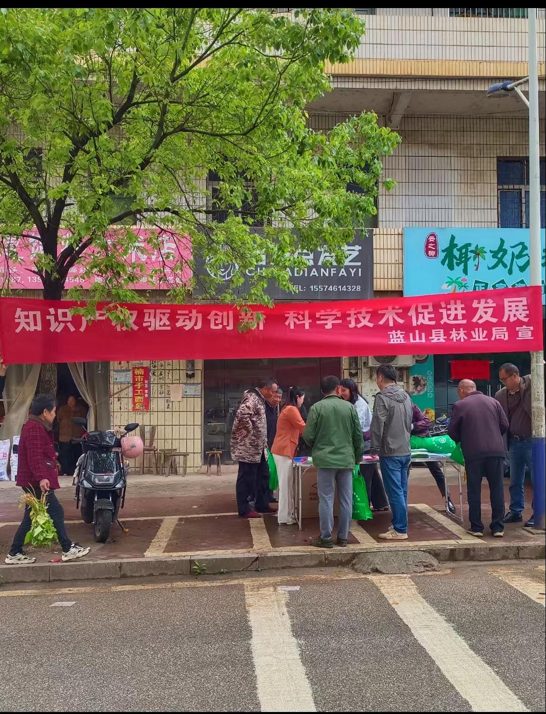 蓝山县林业局开展知识产权宣传周活动