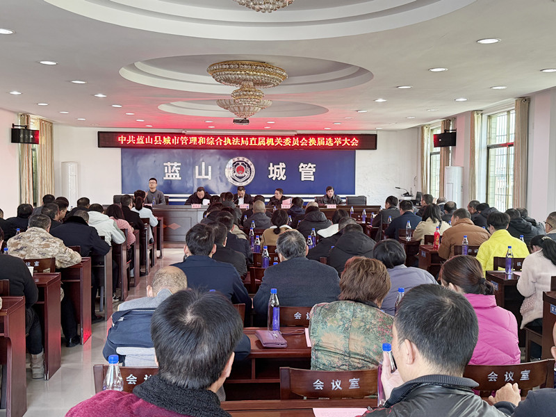 蓝山县城市管理和综合执法局召开机关党委换届选举大会