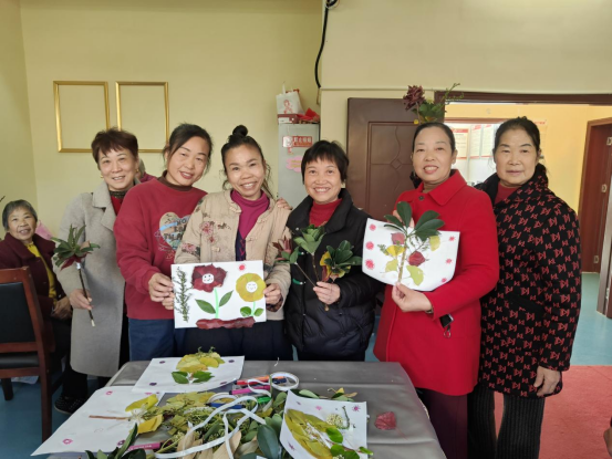 南门社区：暖冬拾叶·巧绘夕阳