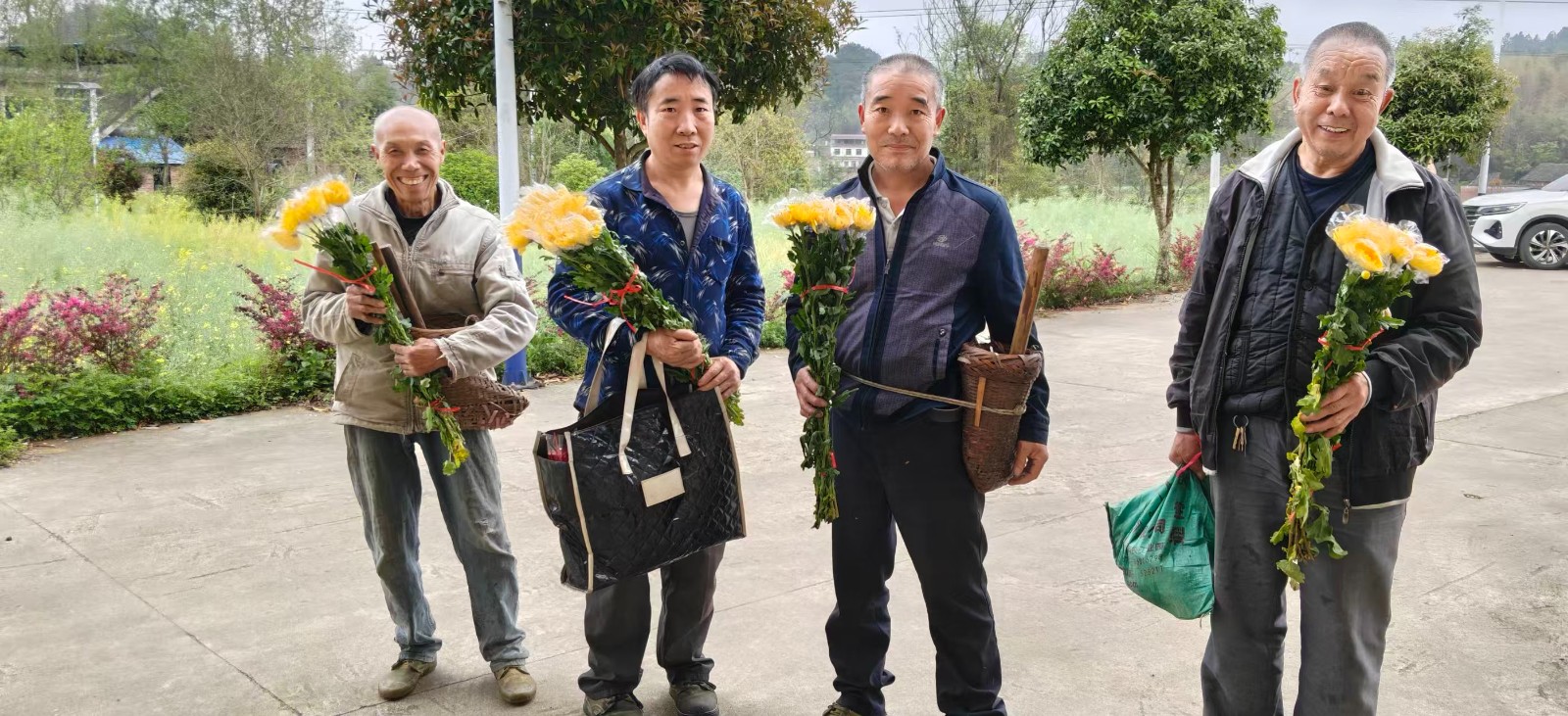所城镇：鲜花换下塑料花 文明祭扫树新风